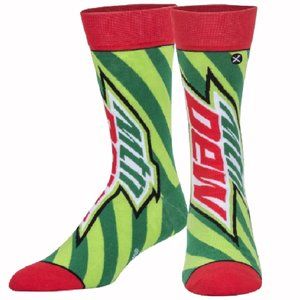 Mountain Dew Stripes Athletic Crew Socks - NEW Fast Ship